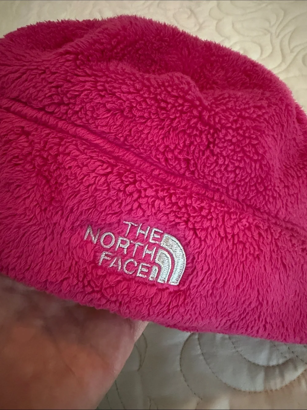 The North Face Kids Hot Pink Fleece Beanie